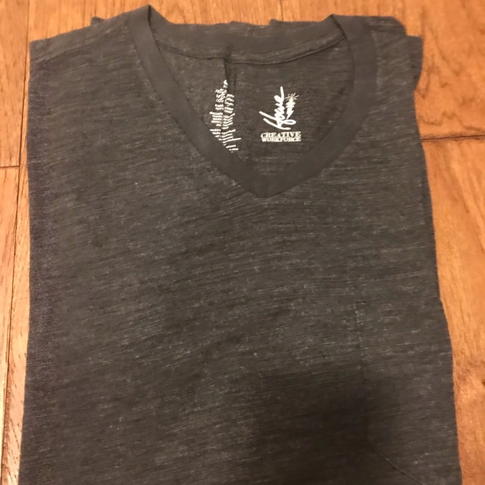 New! Vneck grey shirt by Howe